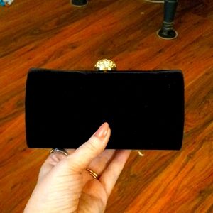 Black Velvet Clutch